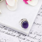 Hepburn and Hughes Amethyst Ring | 20mm Oval | February Gift | Sterling Silver