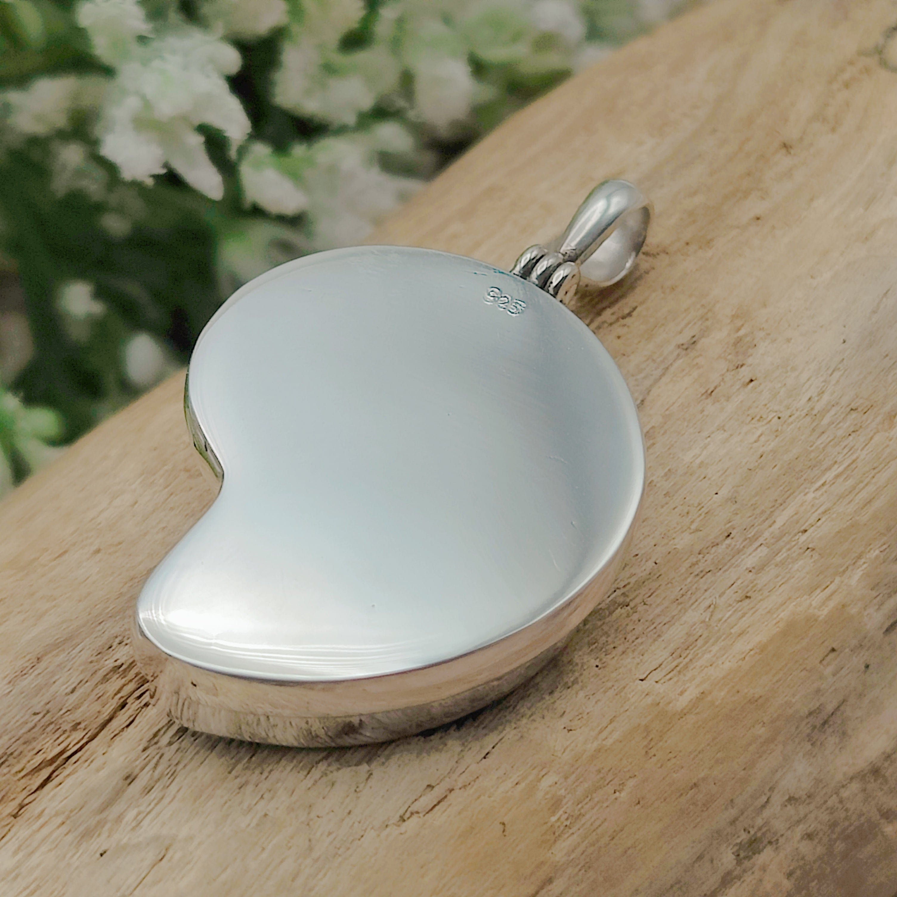 Hepburn and Hughes Ammonite Fossil Pendant | 30mm Madagascan | Sterling Silver