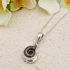 Hepburn and Hughes Ammonite Promicroceras Pendant | Extra Small Limited edition | Sterling Silver
