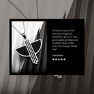 Hepburn and Hughes Art Deco Pendant | Angel design | Sterling Silver Pendant