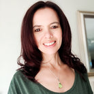 Hepburn and Hughes Art Deco Pendant | Original Clarice Cliff Pottery | Green triangles | Sterling Silver