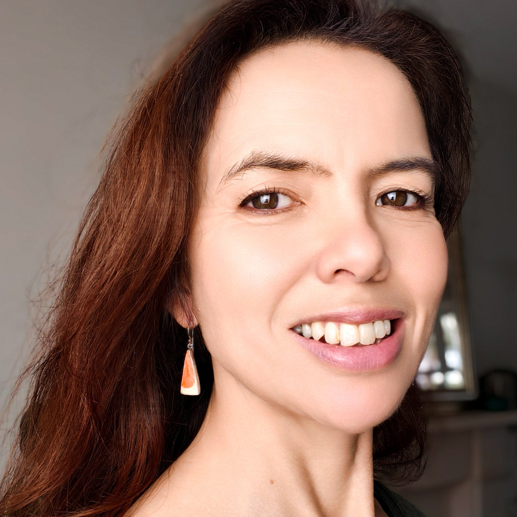 Hepburn and Hughes Art Deco Pottery Earrings | Original Clarice Cliff | 9th Anniversary | Sterling Silver