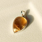 Hepburn and Hughes Citrine Pendant | 25m Teardrop | November Birthstone | Sterling Silver