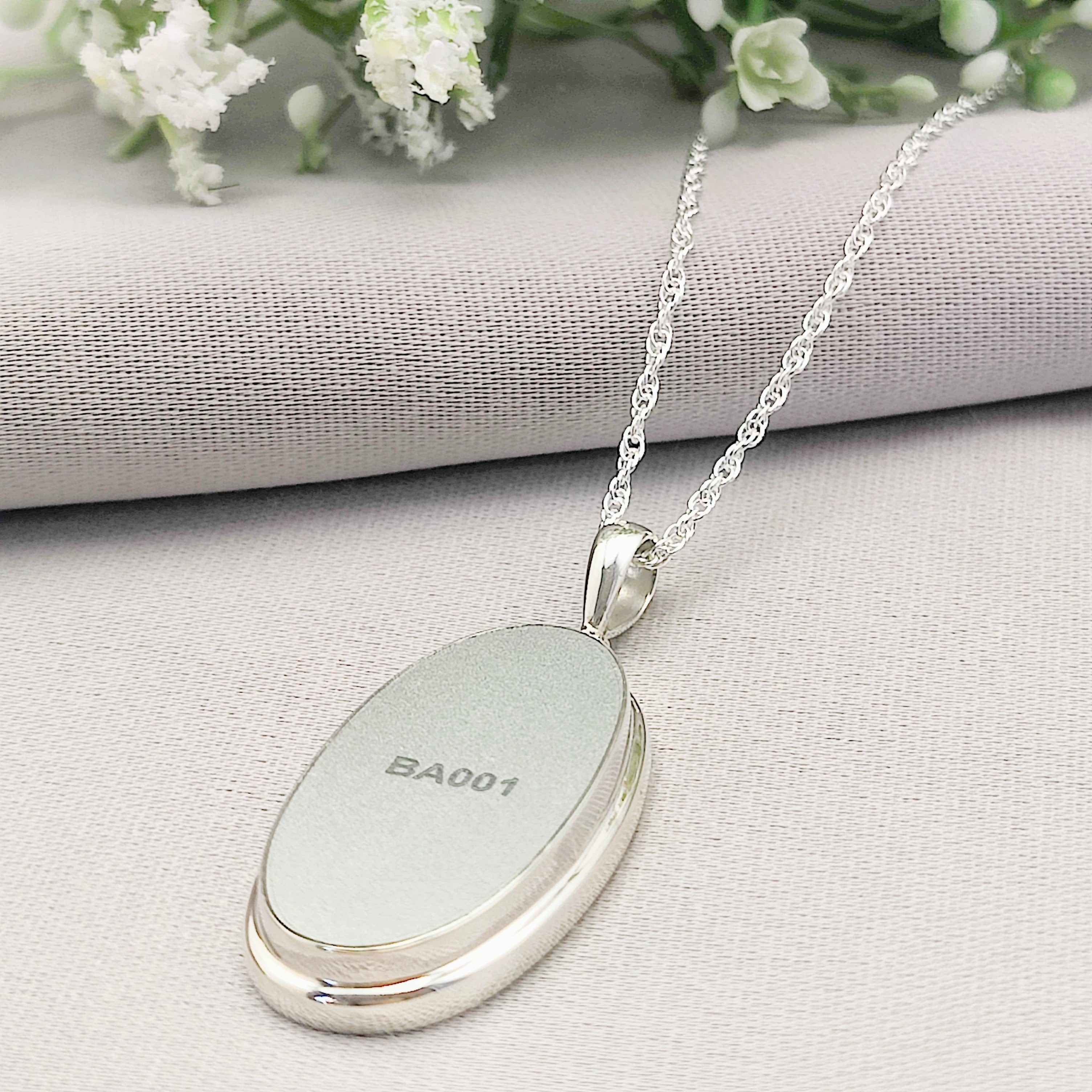 Hepburn and Hughes Concorde Pendant | Aviation Gift | Oval | Sterling Silver