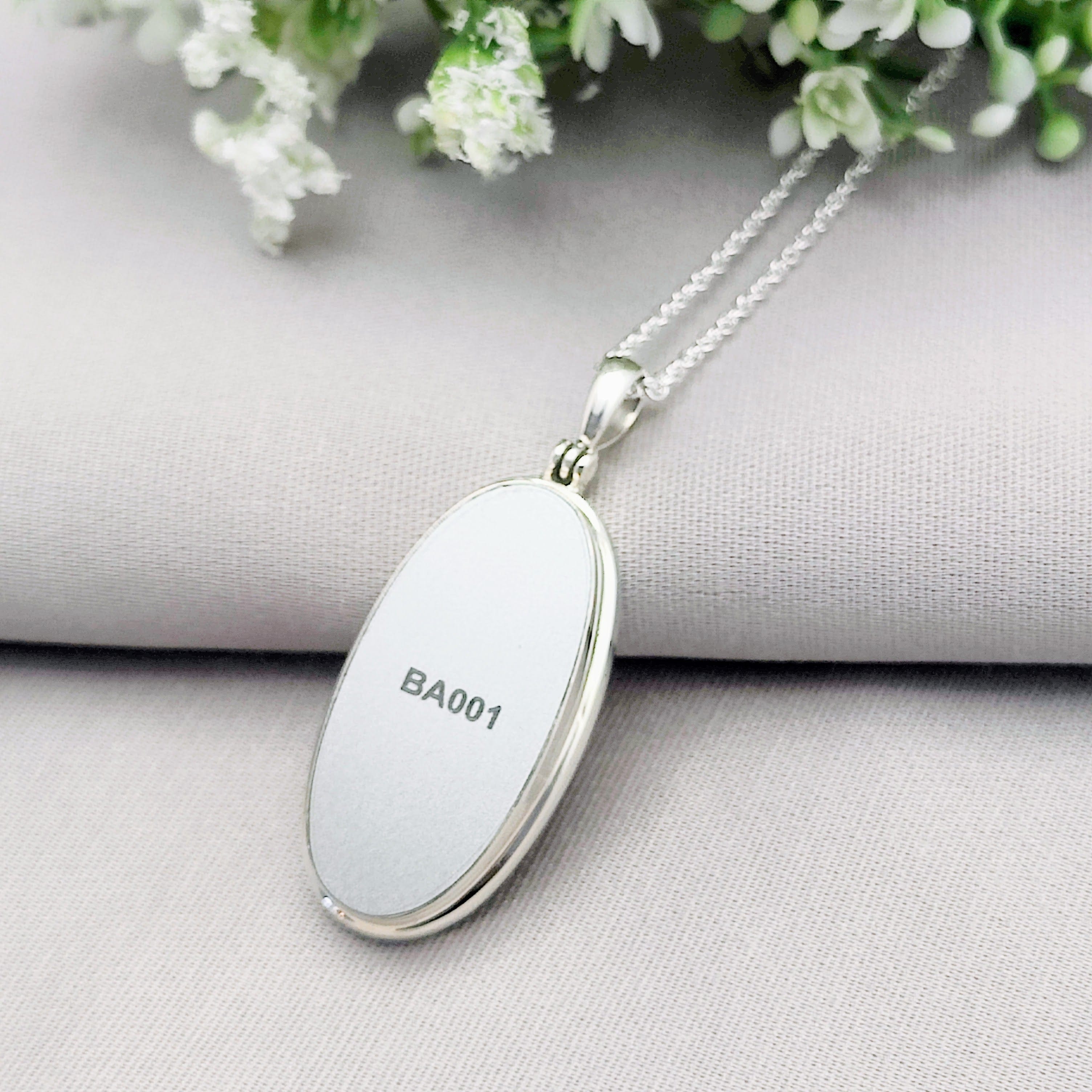 Hepburn and Hughes Concorde Pendant | Aviation Gift | Oval | Sterling Silver