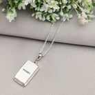 Hepburn and Hughes Concorde Pendant | Aviation Gift | Rectangle | Sterling Silver