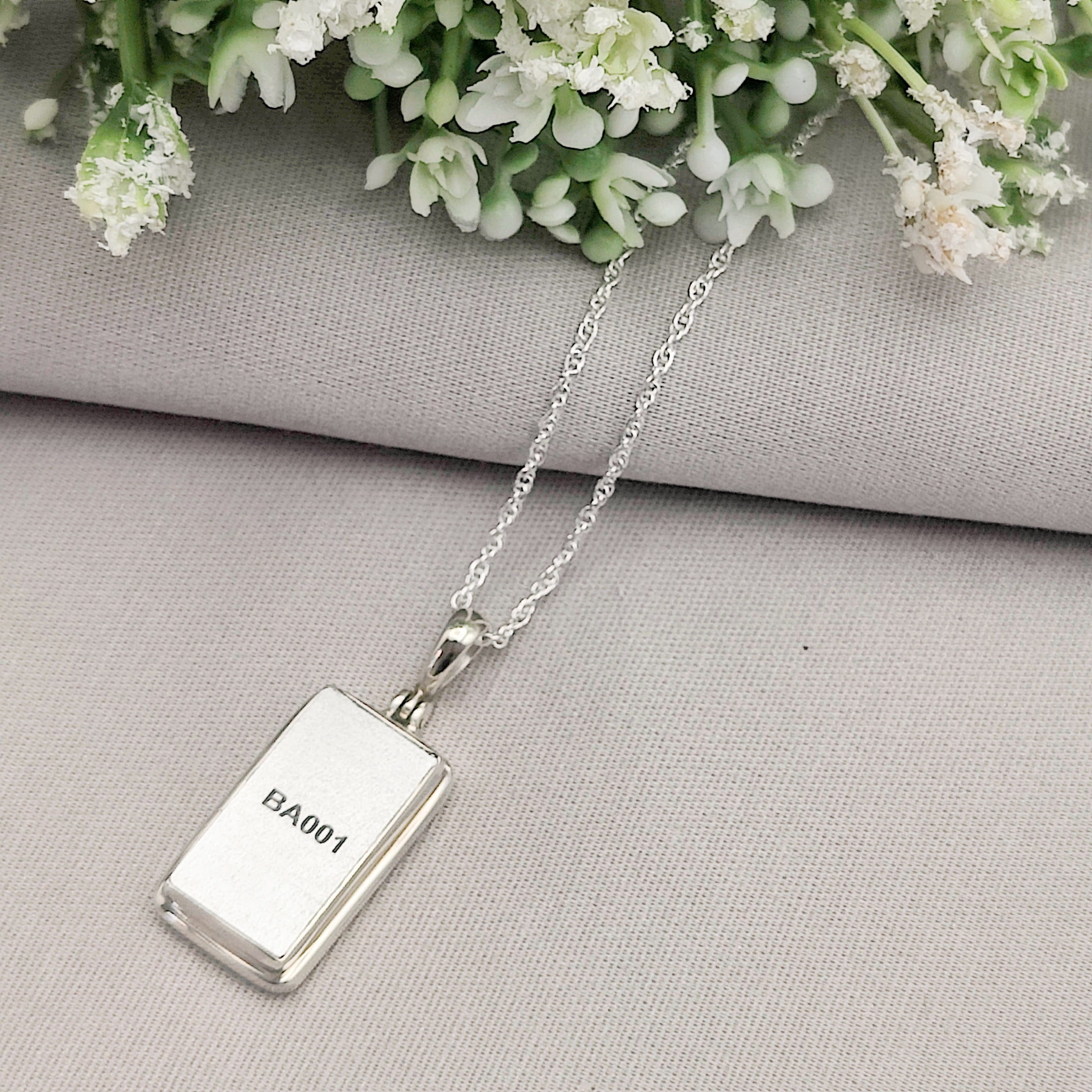 Hepburn and Hughes Concorde Pendant | Aviation Gift | Rectangle | Sterling Silver