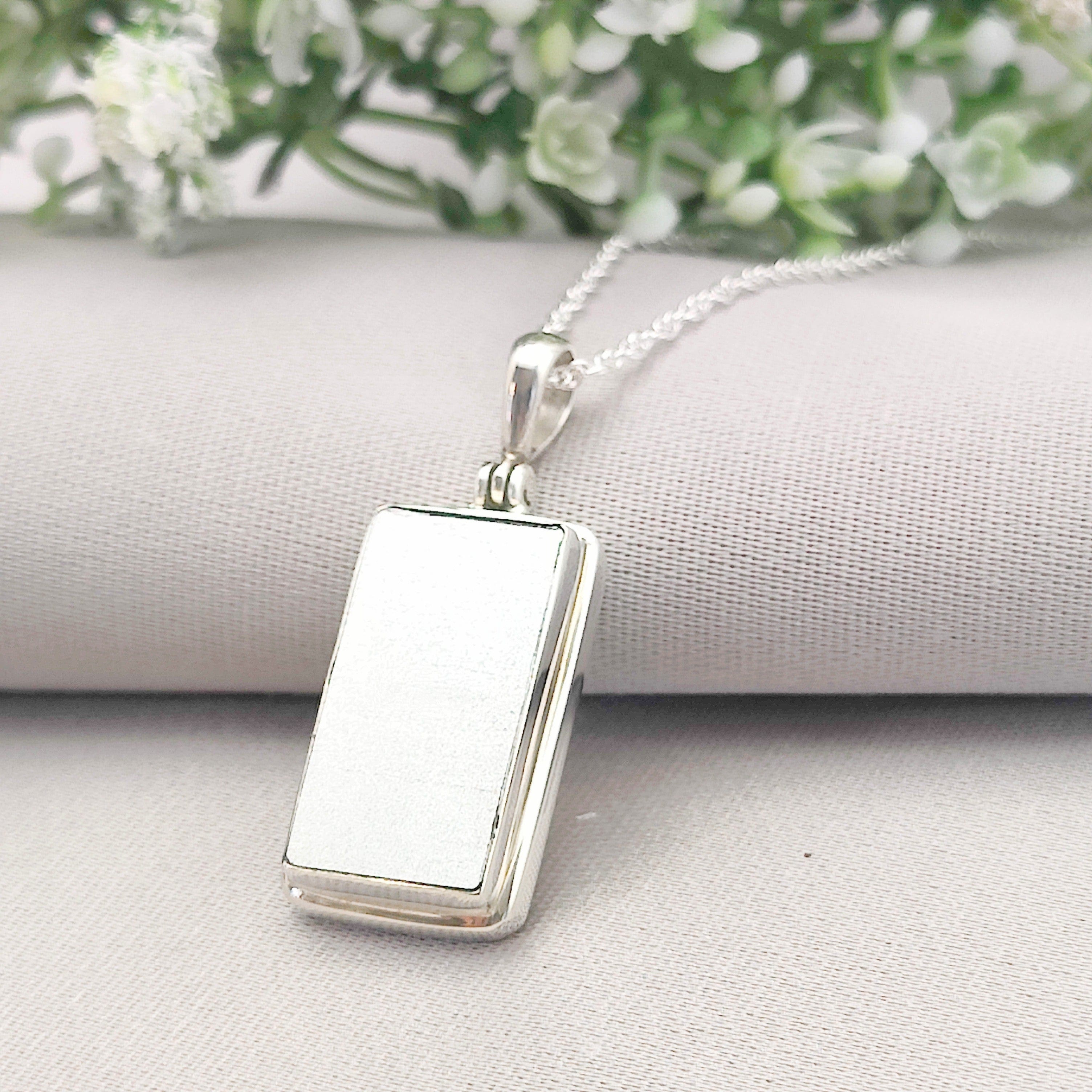 Hepburn and Hughes Concorde Pendant | Aviation Gift | Rectangle | Sterling Silver