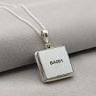 Hepburn and Hughes Concorde Pendant | Aviation Gift | Square | Sterling Silver