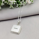 Hepburn and Hughes Concorde Pendant | Aviation Gift | Square | Sterling Silver