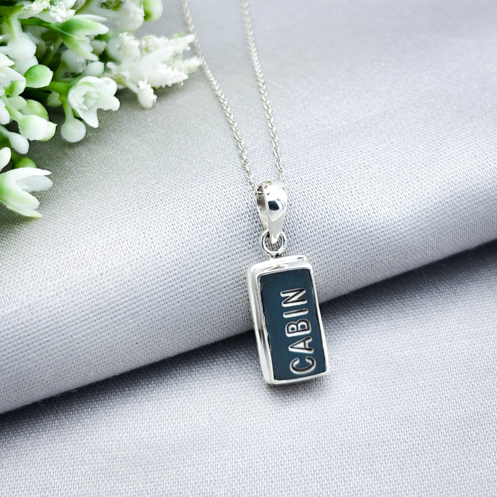 Hepburn and Hughes Concorde Pendant Limited Edition | 16mm Rectangle | Sterling Silver