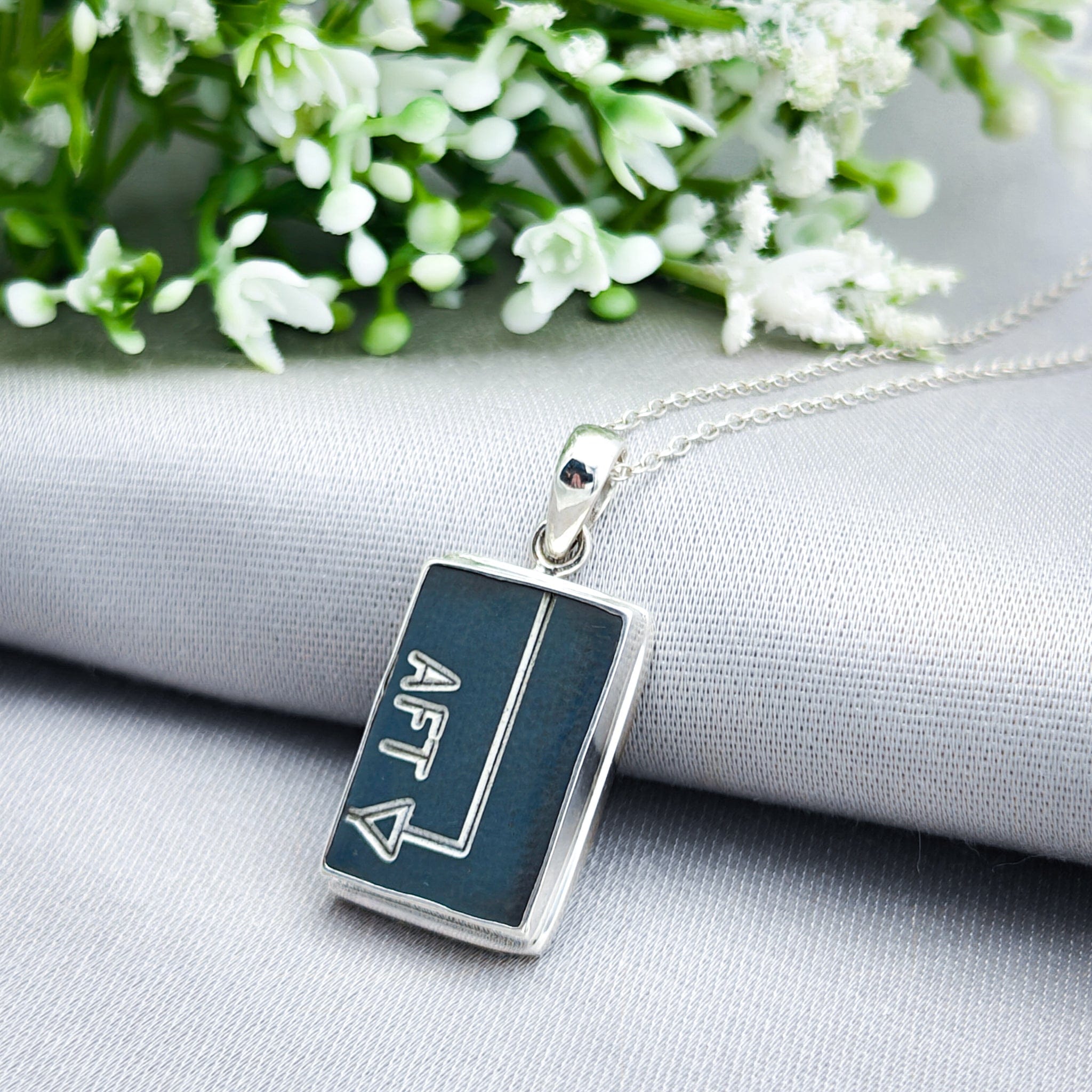 Hepburn and Hughes Concorde Pendant Limited Edition | Words 4 options | Sterling Silver