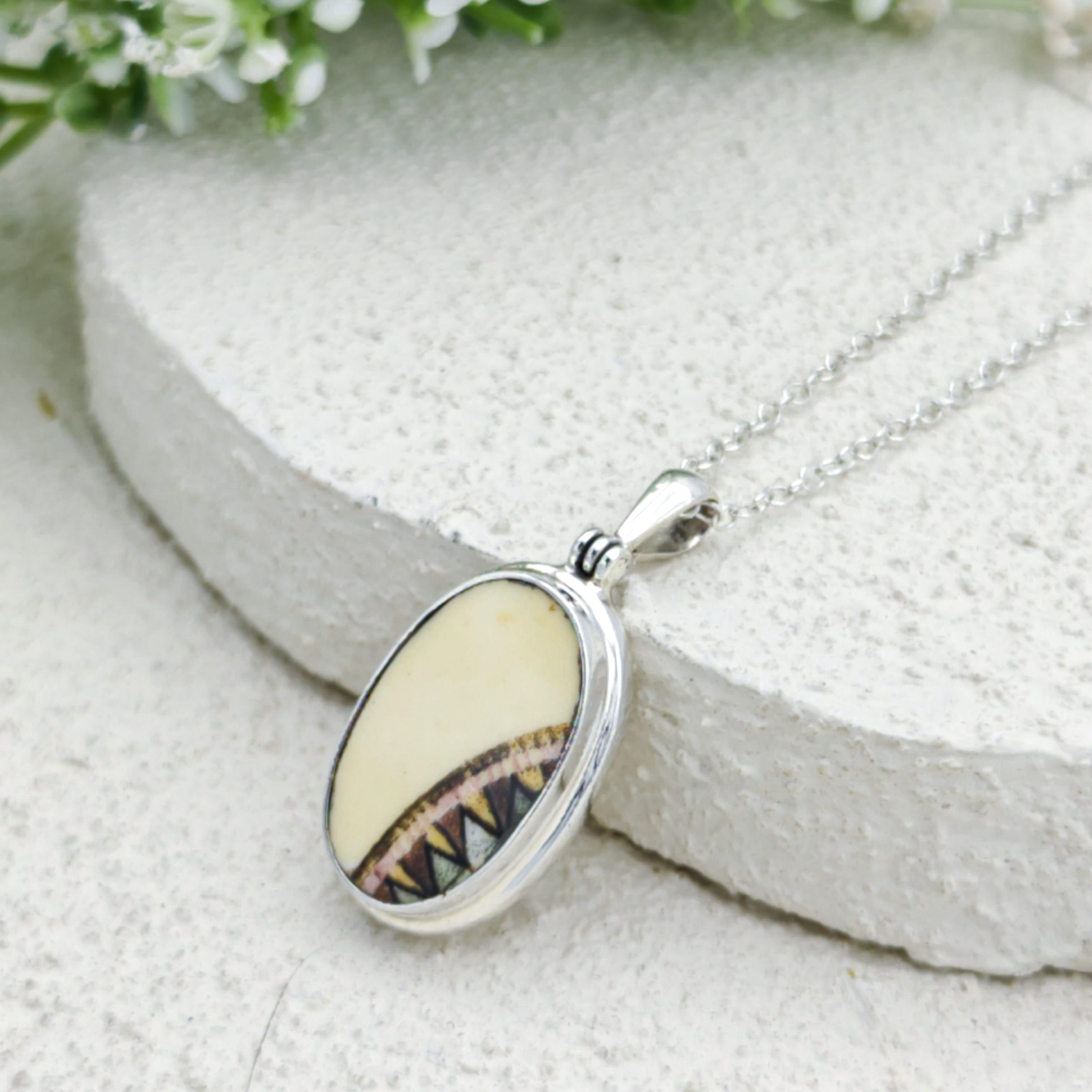 Hepburn and Hughes Concorde Pendant Made With a Commemorative Plate | Aviation Gift | Sterling Silver