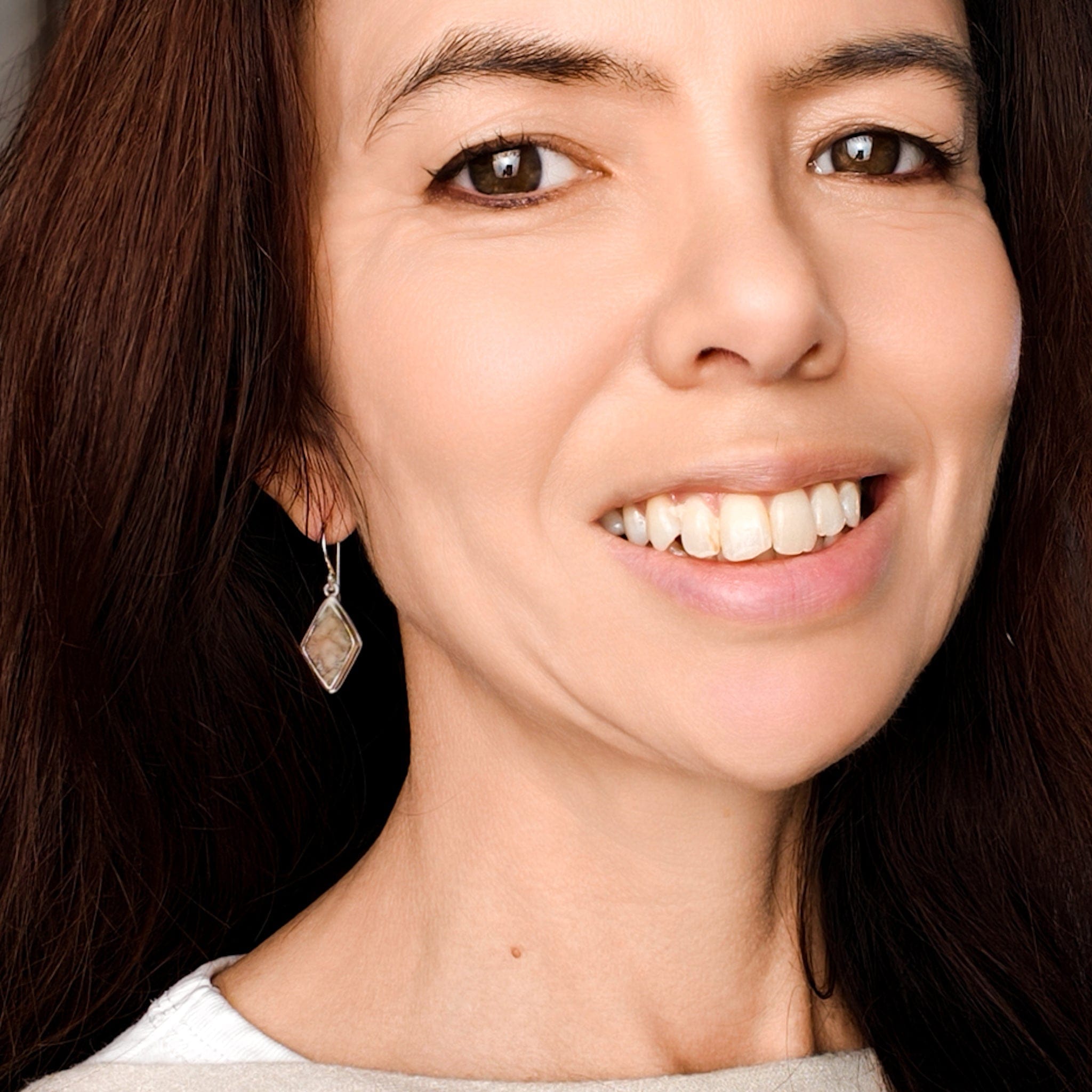 Hepburn and Hughes Dinosaur Egg Shell Fossil Earrings | Jurassic Jewellery | Dinosaur Gift | Sterling Silver