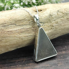 Hepburn and Hughes Dinosaur Fossil Pendant | Fossilised Iguanodon | Triangle | Sterling Silver