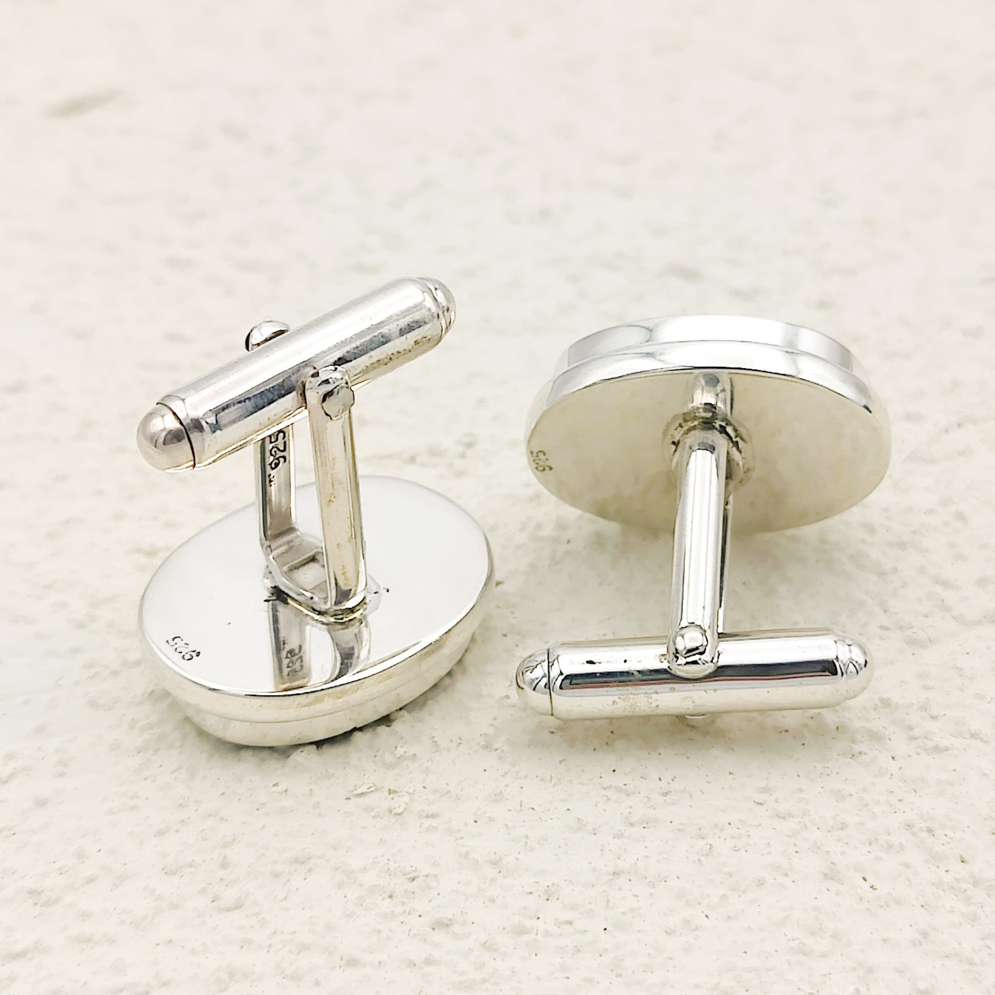 Hepburn and Hughes Elgin Watch Movement Cufflinks I Sterling Silver