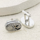 Hepburn and Hughes Elgin Watch Movement Cufflinks I Sterling Silver