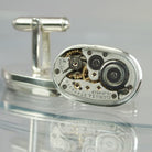 Hepburn and Hughes Elgin Watch Movement Cufflinks I Sterling Silver