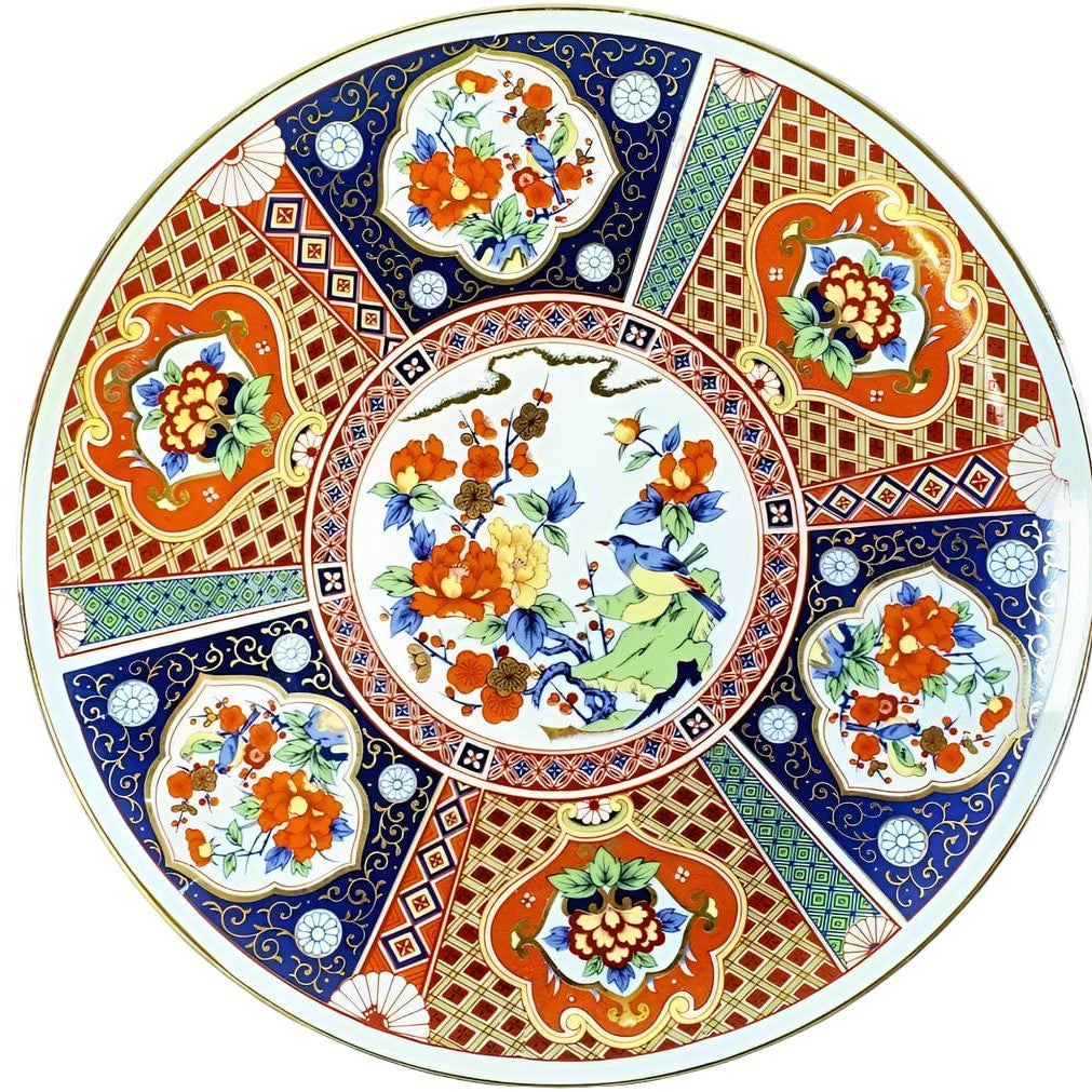 Hepburn & Hughes Japanese Imari Pendant | 18mm Triangle | 18th Wedding Anniversary | Sterling Silver