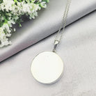 Hepburn & Hughes Japanese Imari Pendant | Round Necklace | Sterling Silver