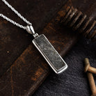 Hepburn and Hughes Lancaster Bomber Pendant | WW2 Aviation Gift | Rectangle | Sterling Silver