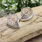 Hepburn and Hughes Madagascan Ammonite Earrings | Limited Edition | 3 Styles | Sterling silver