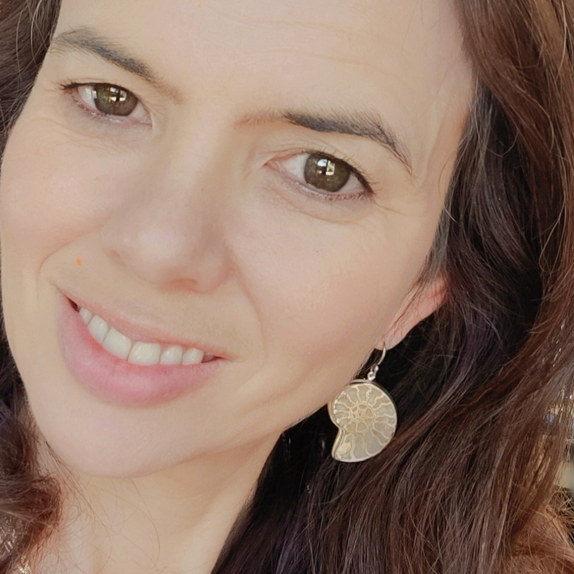 Hepburn and Hughes Madagascan Ammonite Earrings | Limited Edition | 3 Styles | Sterling silver