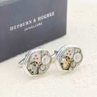 Hepburn and Hughes Mid-Century Watch Movement Cufflinks | Sterling Silver