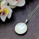 Hepburn and Hughes Mother of Pearl Pendant | 27mm Tree of Life Pendant | Sterling Silver