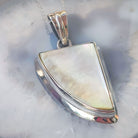 Hepburn and Hughes Mother of Pearl Pendant | Abstract | 3rd Anniversary | Sterling Silver