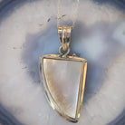 Hepburn and Hughes Mother of Pearl Pendant | Abstract | 3rd Anniversary | Sterling Silver