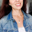 Hepburn and Hughes Mother of Pearl Pendant | June Birthday | Three Styles | Sterling Silver