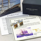 Hepburn and Hughes Nautical Cufflinks | Made with original Cutty Sark Copper | Sterling Silver Cuff Links