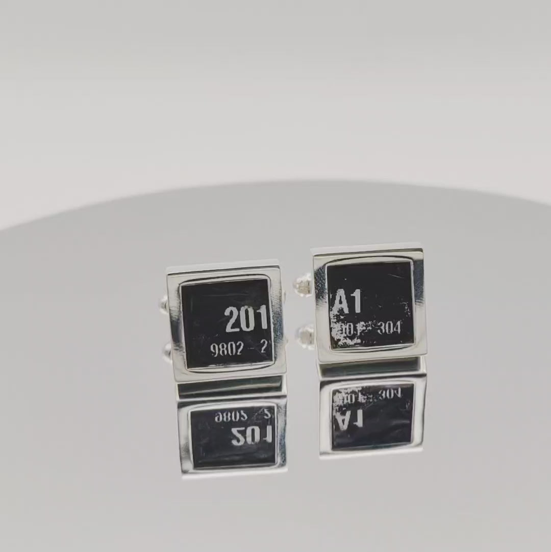 video of chinook cufflinks 360 view