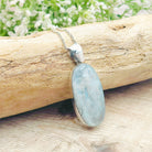 Hepburn and Hughes Rainbow Moonstone Pendant | Long Oval | June Birthstone | Sterling silver