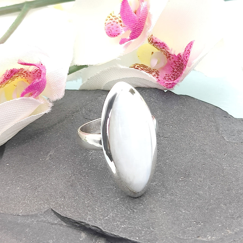 Hepburn and Hughes Rainbow Moonstone Ring | Oval | Two Styles | Sterling Silver