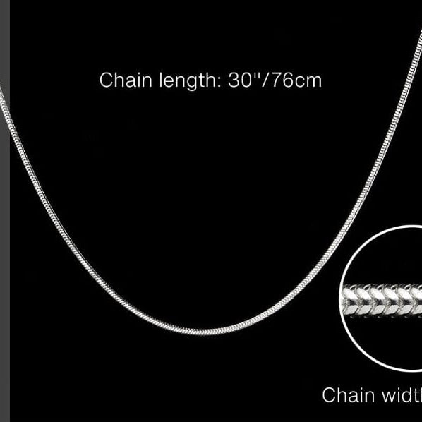 Hepburn and Hughes Snake Chain 30", Sterling Silver
