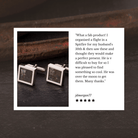 Hepburn and Hughes Spitfire Cufflinks | Made from genuine Spitfire parts | WW2 Cuff Links | Sterling Silver