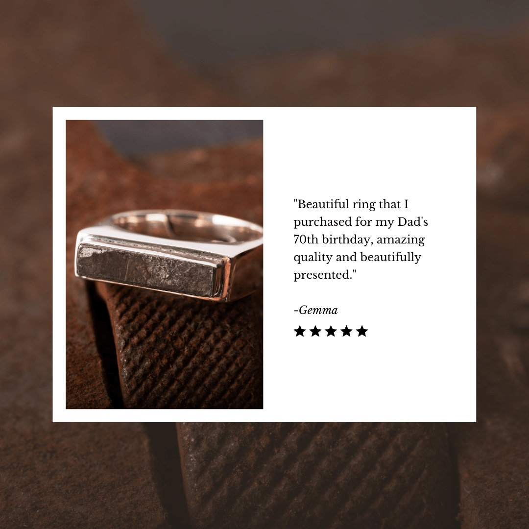 Hepburn and Hughes Spitfire Ring for Men | Made with Original Spitfire Fuselage | Set in Sterling Silver