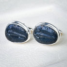 Hepburn and Hughes Trilobite Cufflinks | American Fossil Jewellery | Sterling Silver