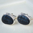 Hepburn and Hughes Trilobite Cufflinks | American Fossil Jewellery | Sterling Silver