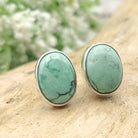 Hepburn and Hughes Turquoise Earring | Oval Stud Earrings | 3 options | Sterling Silver