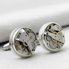 Hepburn and Hughes Vintage Watch Movement Cufflinks | Historical Cuff Links Gift | Sterling Silver