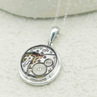 Hepburn & Hughes Vintage Watch Movement Pendant | Sterling Silver