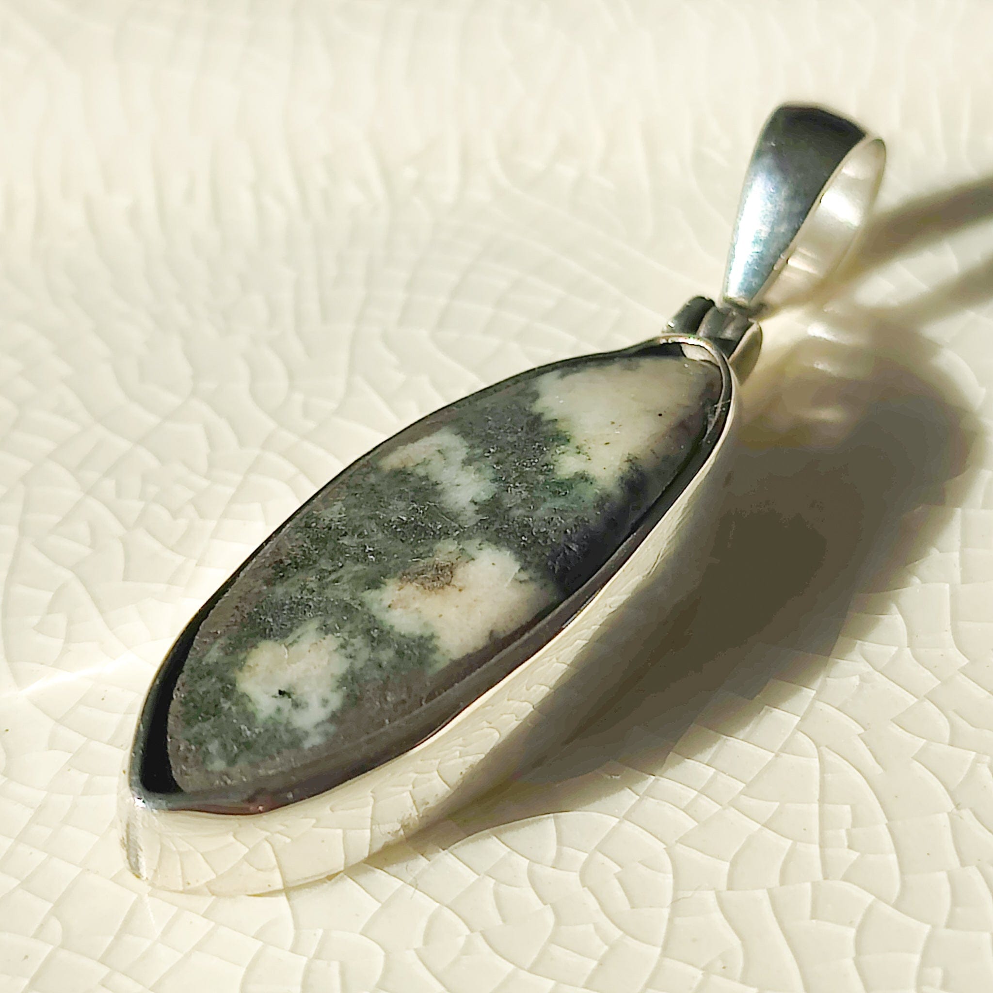 Hepburn and Hughes Welsh Preseli Bluestone Necklace | "Stonehenge" New Age Gift | 3 Options | Sterling Silver