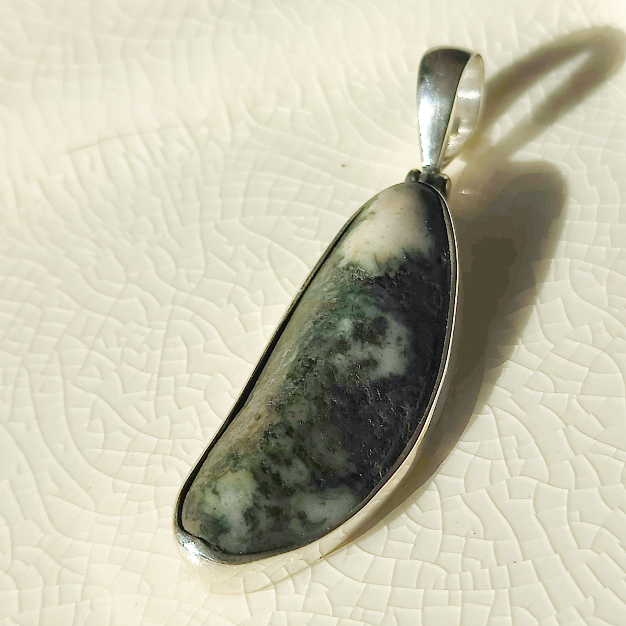 Hepburn and Hughes Welsh Preseli Bluestone Necklace | "Stonehenge" New Age Gift | 3 Options | Sterling Silver