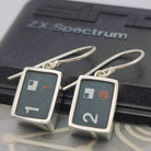 Hepburn and Hughes ZX Spectrum Keyboard Earrings | Numbers | Computer Gift | Sterling Silver