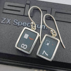 Hepburn and Hughes ZX Spectrum Keyboard Earrings | Numbers | Computer Gift | Sterling Silver