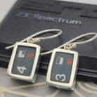 Hepburn and Hughes ZX Spectrum Keyboard Earrings | Numbers | Computer Gift | Sterling Silver
