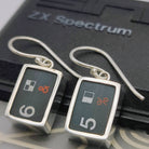 Hepburn and Hughes ZX Spectrum Keyboard Earrings | Numbers | Computer Gift | Sterling Silver